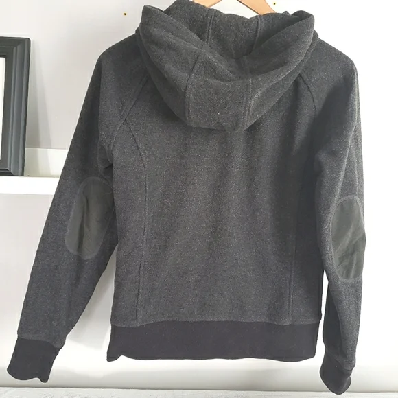 MEC Boiled Wool Hoodie Sweater Jacket Dark Grey Size Small - Picture 2 of 7